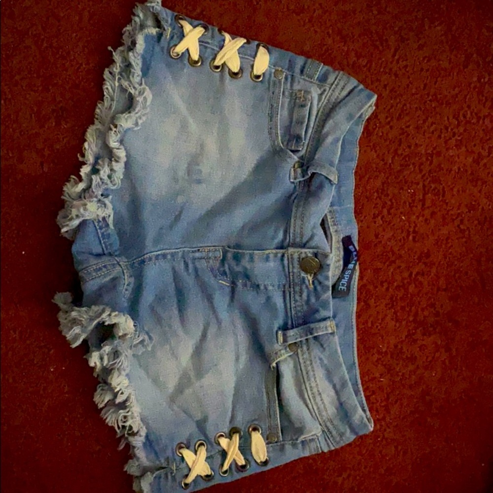 Denim shorts